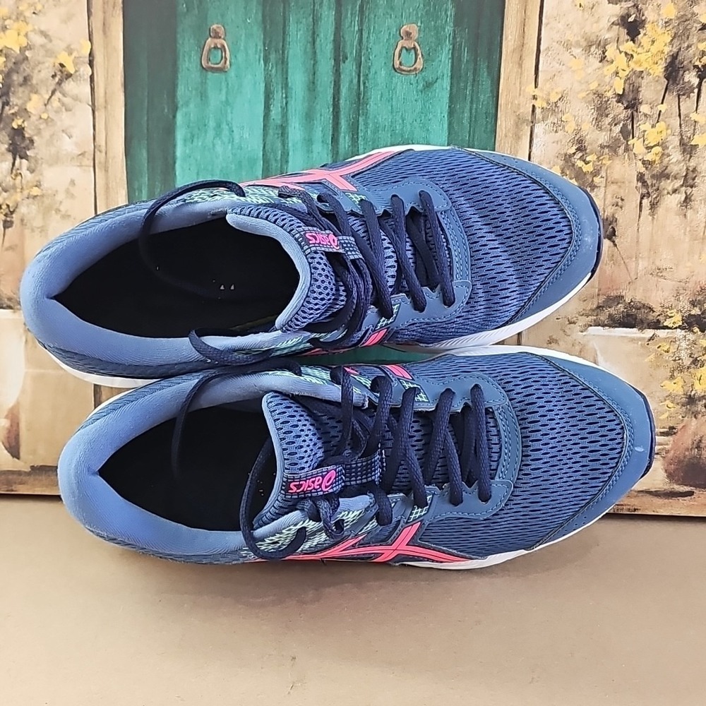 ASICS Women's Gel Contend 6 Grand Shark Pink Glo Running Shoes Sz 10 - Picture 7 of 8